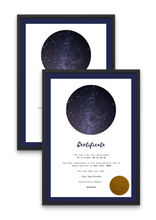 Load image into Gallery viewer, name a binary star system modern certificates nightblue